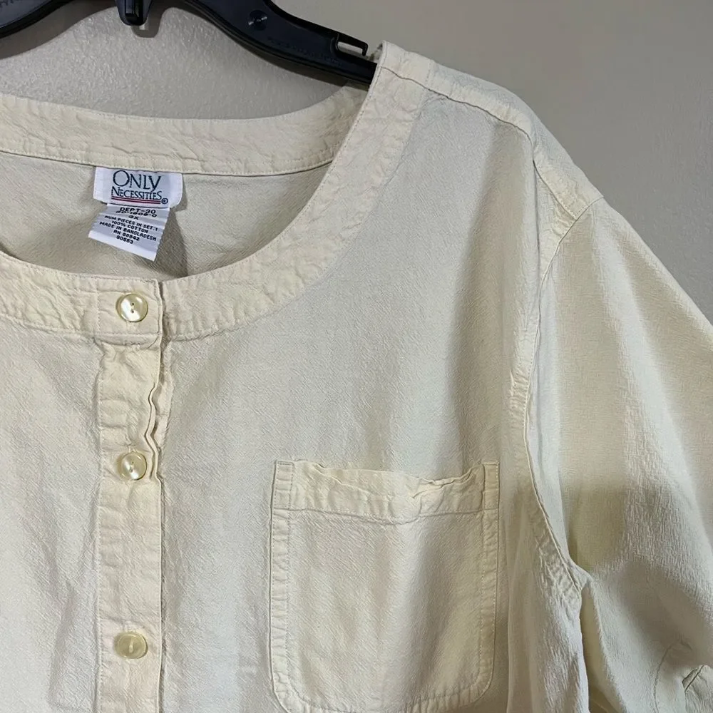 Only necessities vintage 3x blouse‎